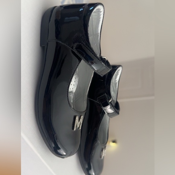 Black Patent Leather Dress Shoes with Strap - Picture 2 of 5